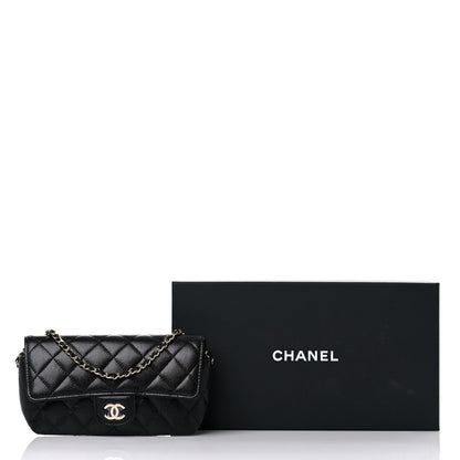Chanel Caviar Quilted Glasses Case With Chain Black 11 of 11