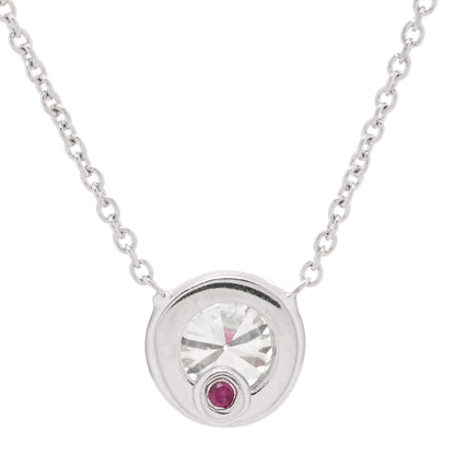 Roberto Coin 18K White Gold Diamond .38ct Diamonds by the Inch Pendant Necklace 5 of 5