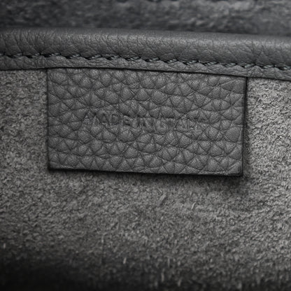 Celine Drummed Calfskin Nano Luggage Kohl 6 of 8