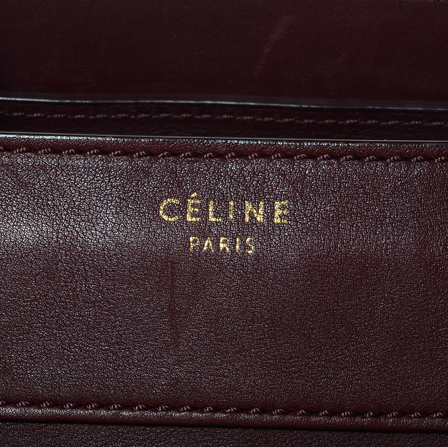 Celine Smooth Calfskin Mini Luggage Burgundy 9 of 10