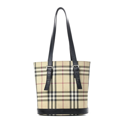 Burberry House Check Bucket Bag Black 1 of 18