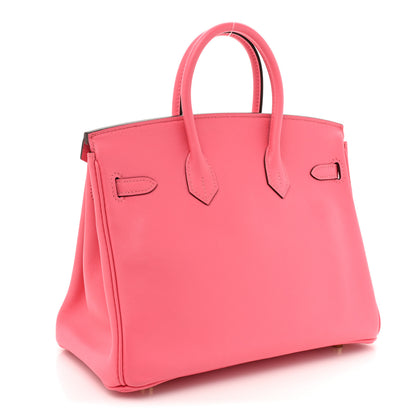 Hermes Swift Birkin 25 Rose Azalee 3 of 12