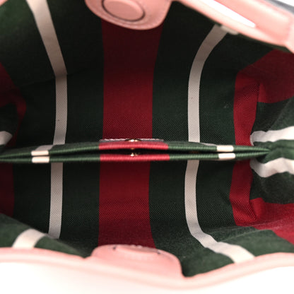 Gucci GG Supreme Monogram Emblem Mini Bucket Bag Pink 4 of 9