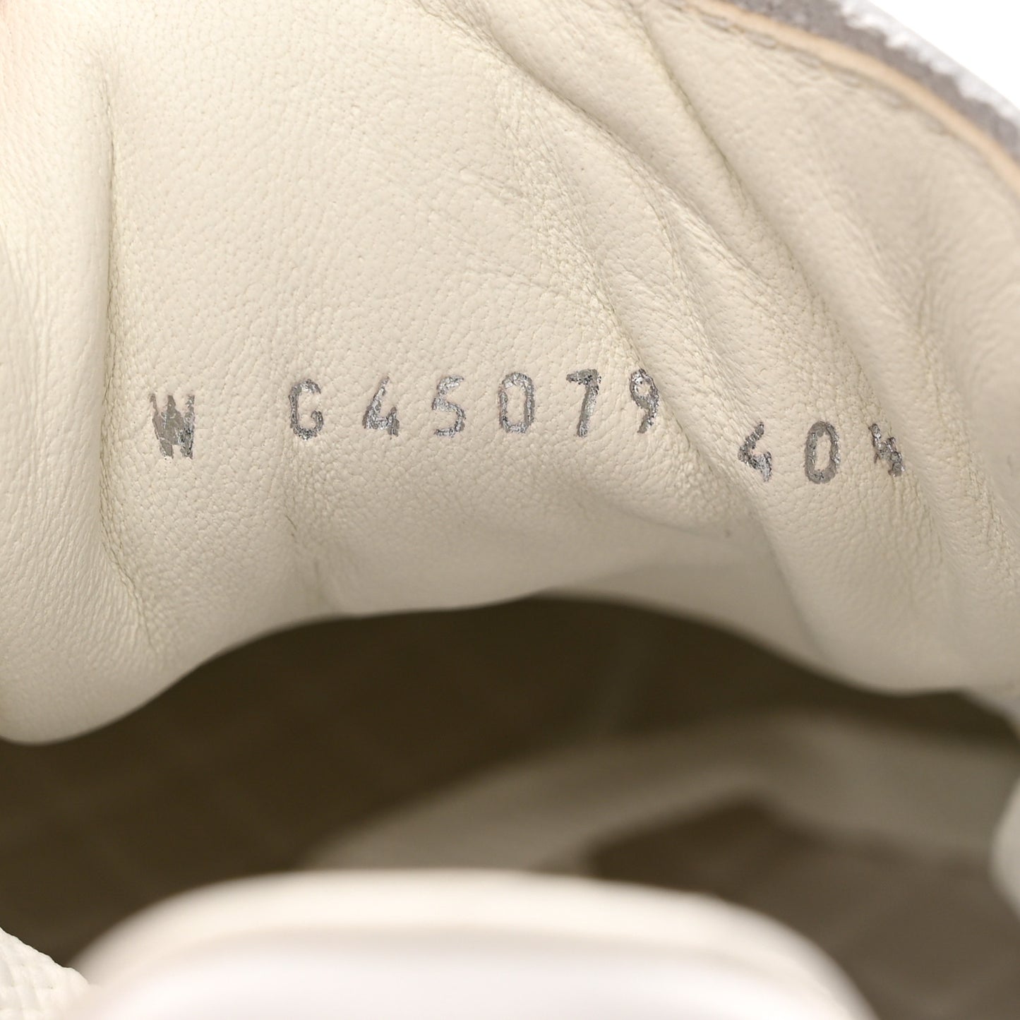 Calfskin CC Womens Sneakers 40.5 White
