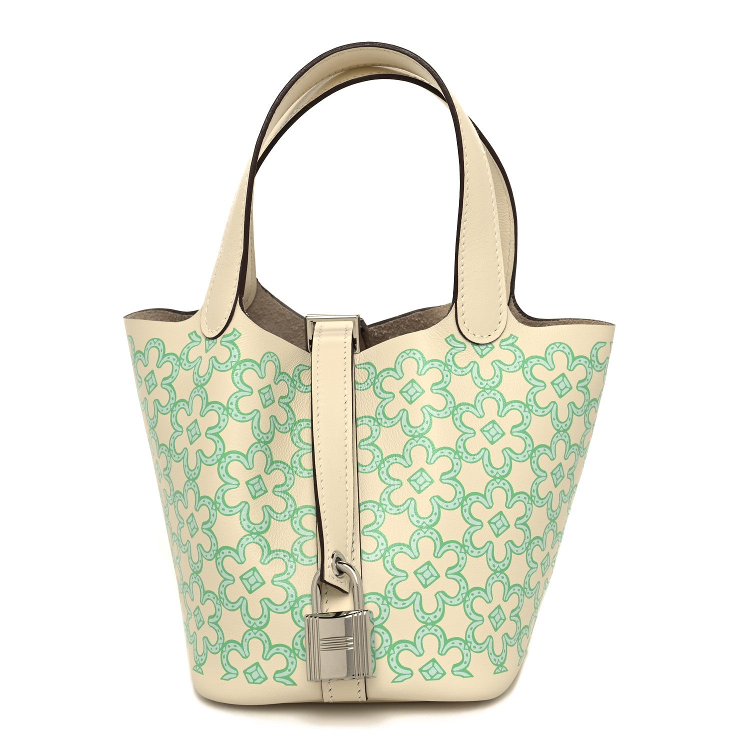 Hermes Swift Micro Lucky Daisy Picotin Lock Nata Vert 1 of 13