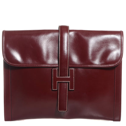 Hermes Box Jige GM Clutch Rouge H 1 of 9