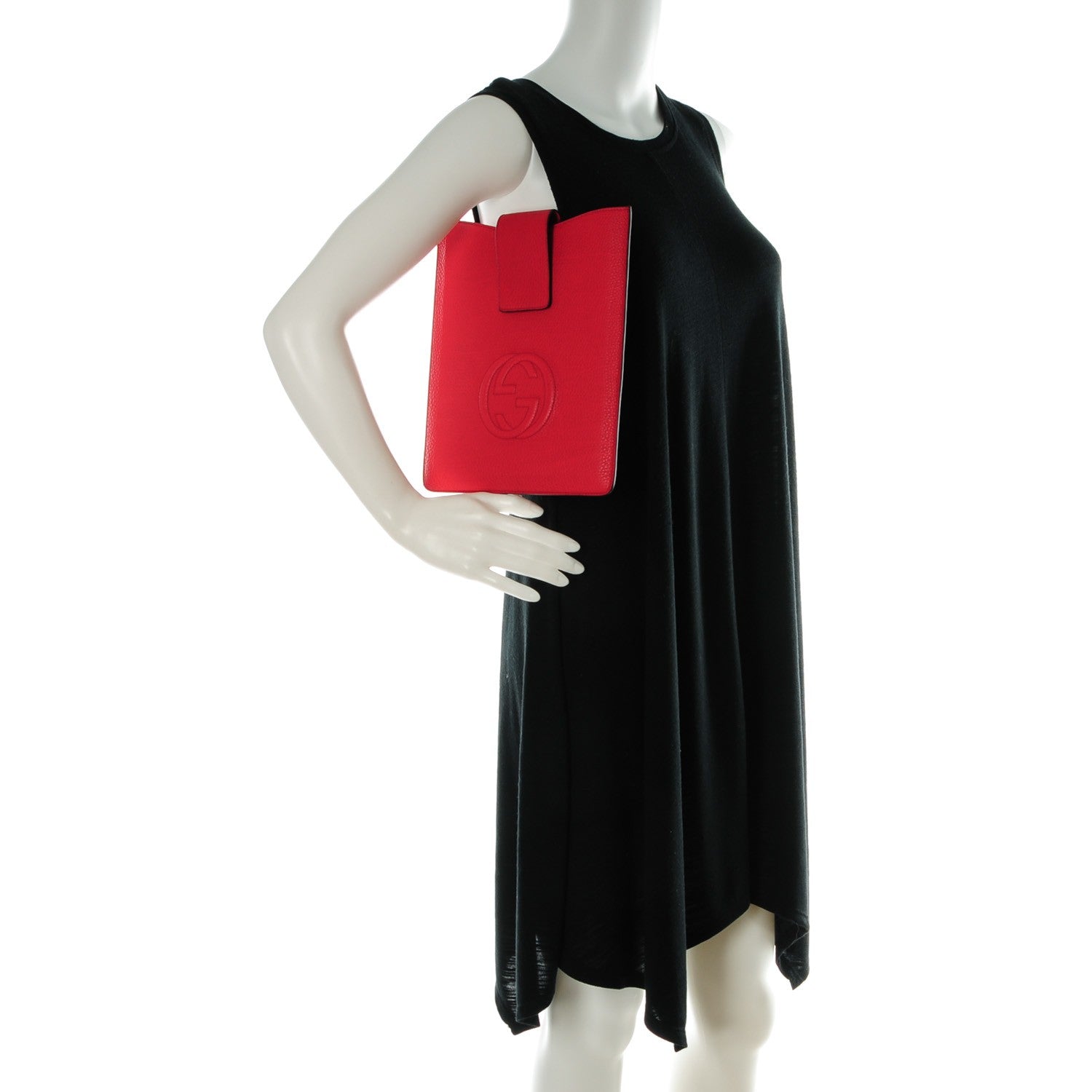 Gucci Pebbled Calfskin Soho iPad Case Tabasco Red 2 of 6