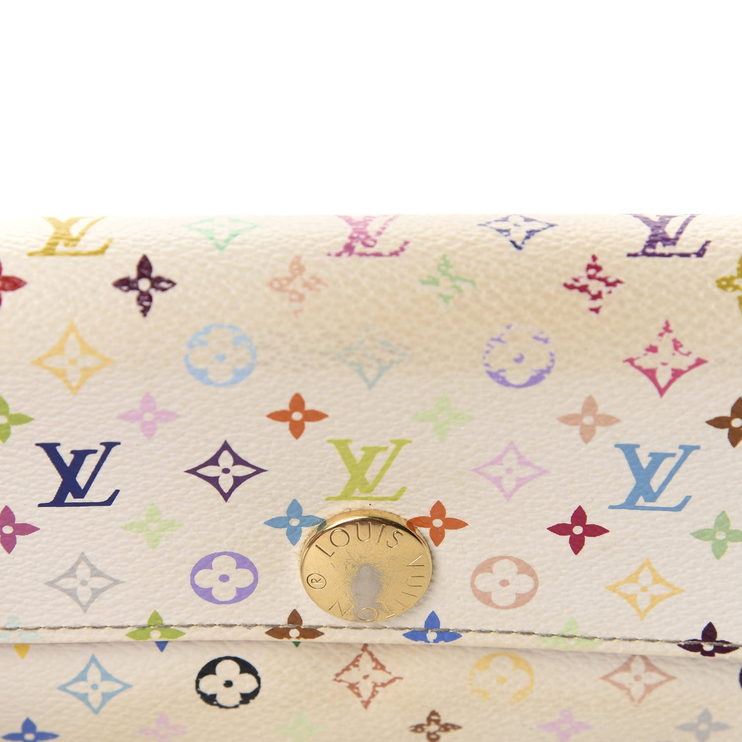 Monogram Multicolor Sarah Wallet White Eglantine
