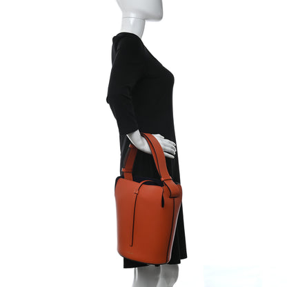 Burberry Supple Calfskin Small Bucket Orange 2 of 8