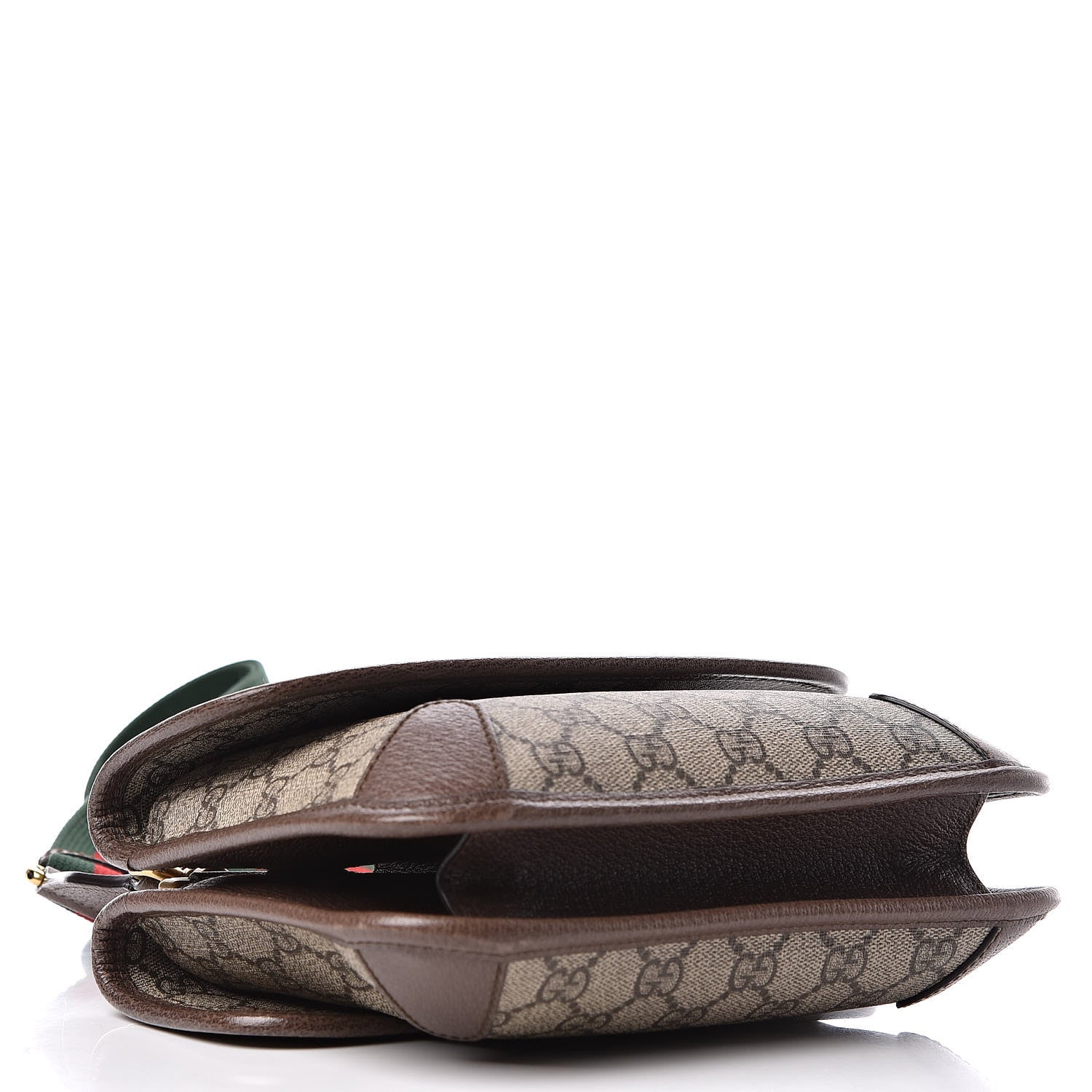 Gucci GG Supreme Monogram Web Small Neo Vintage Double Flap Messenger Bag Beige New Acero 4 of 11