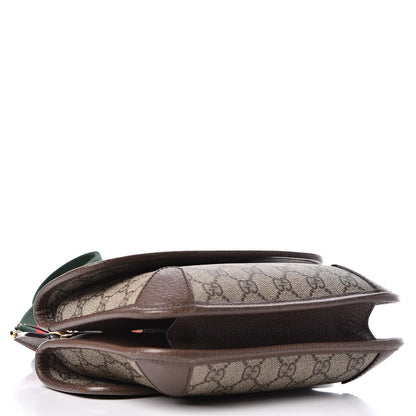 Gucci GG Supreme Monogram Web Small Neo Vintage Double Flap Messenger Bag Beige New Acero 4 of 11