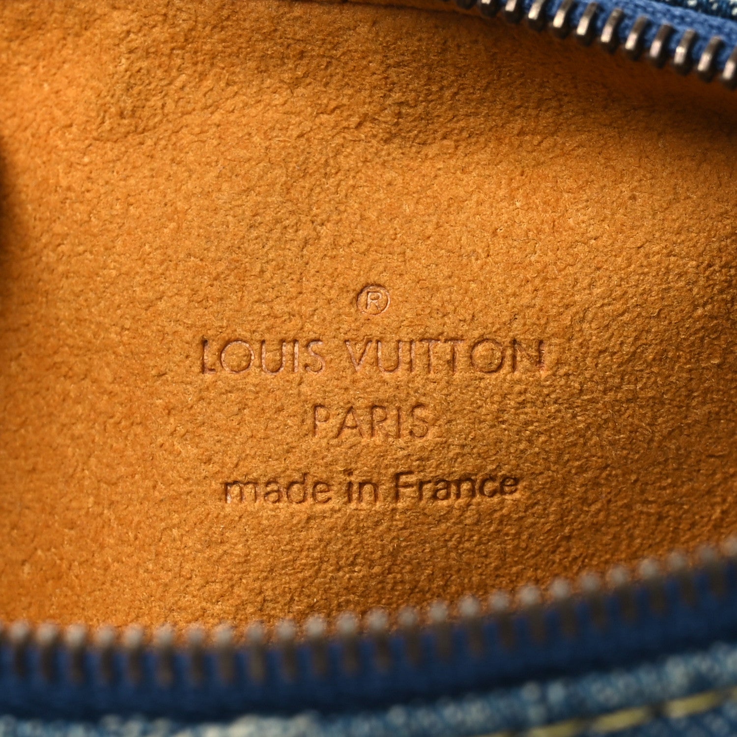 Louis Vuitton Monogram Denim Speedy GM Pochette Case 6 of 7