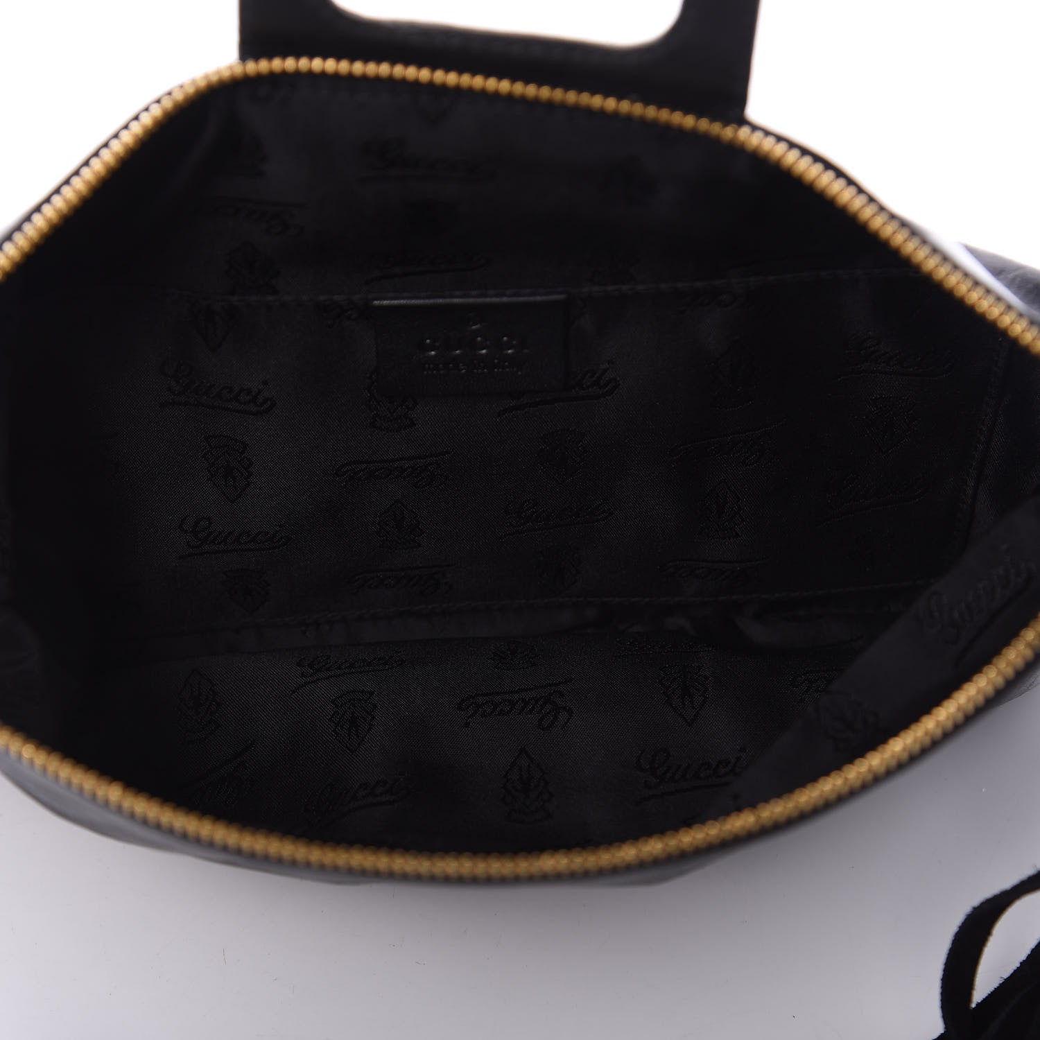 Gucci Calfskin Lucy Folded Clutch Black 5 of 10