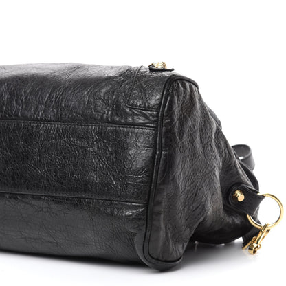Balenciaga Agneau Giant 12 Gold Hardware Boston Black 8 of 12