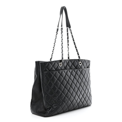 Chanel Caviar Quilted Large Shopping Tote Black 3 of 12