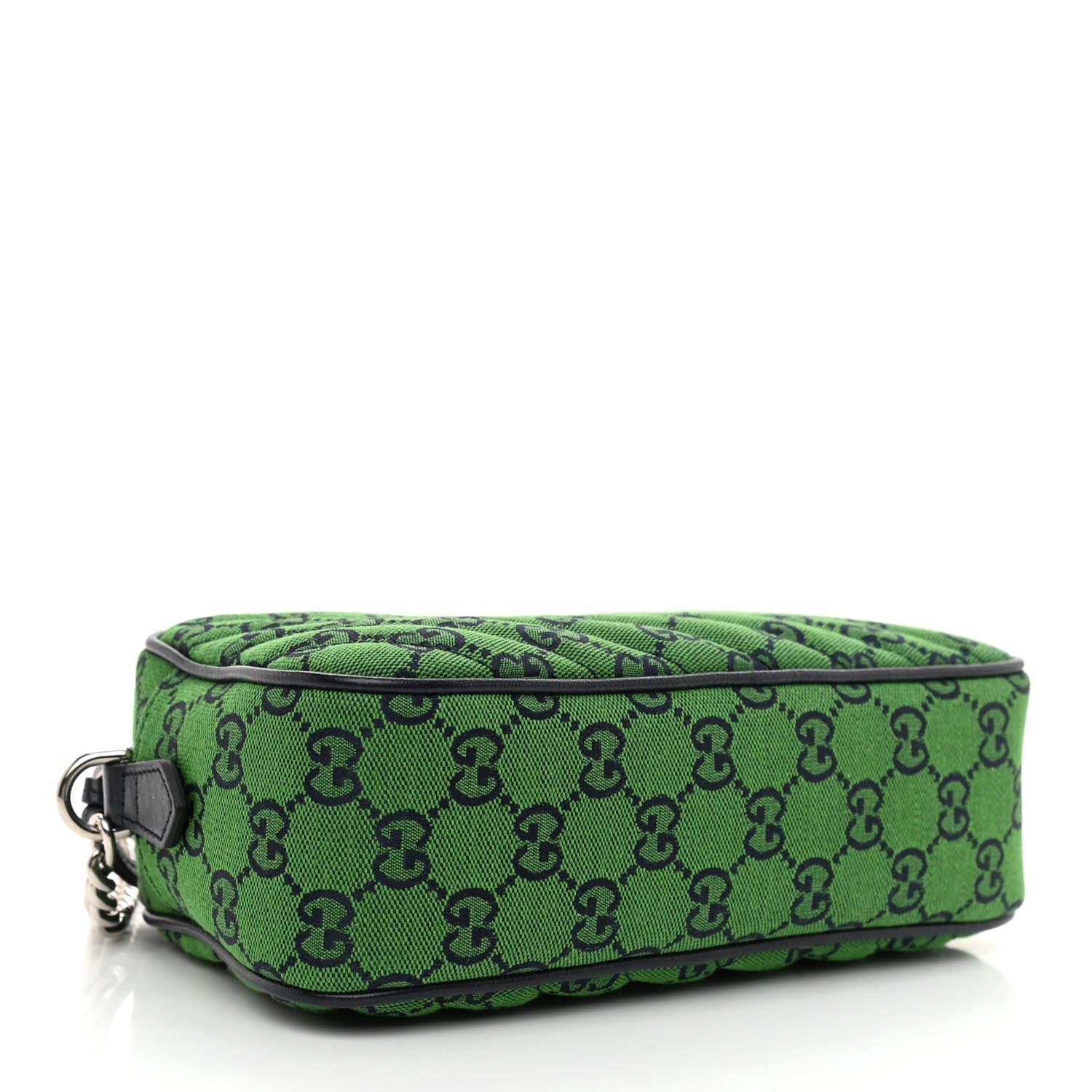 Gucci Monogram Multicolor Matelasse Diagonal Small GG Marmont Chain Shoulder Bag Green Blue 4 of 8