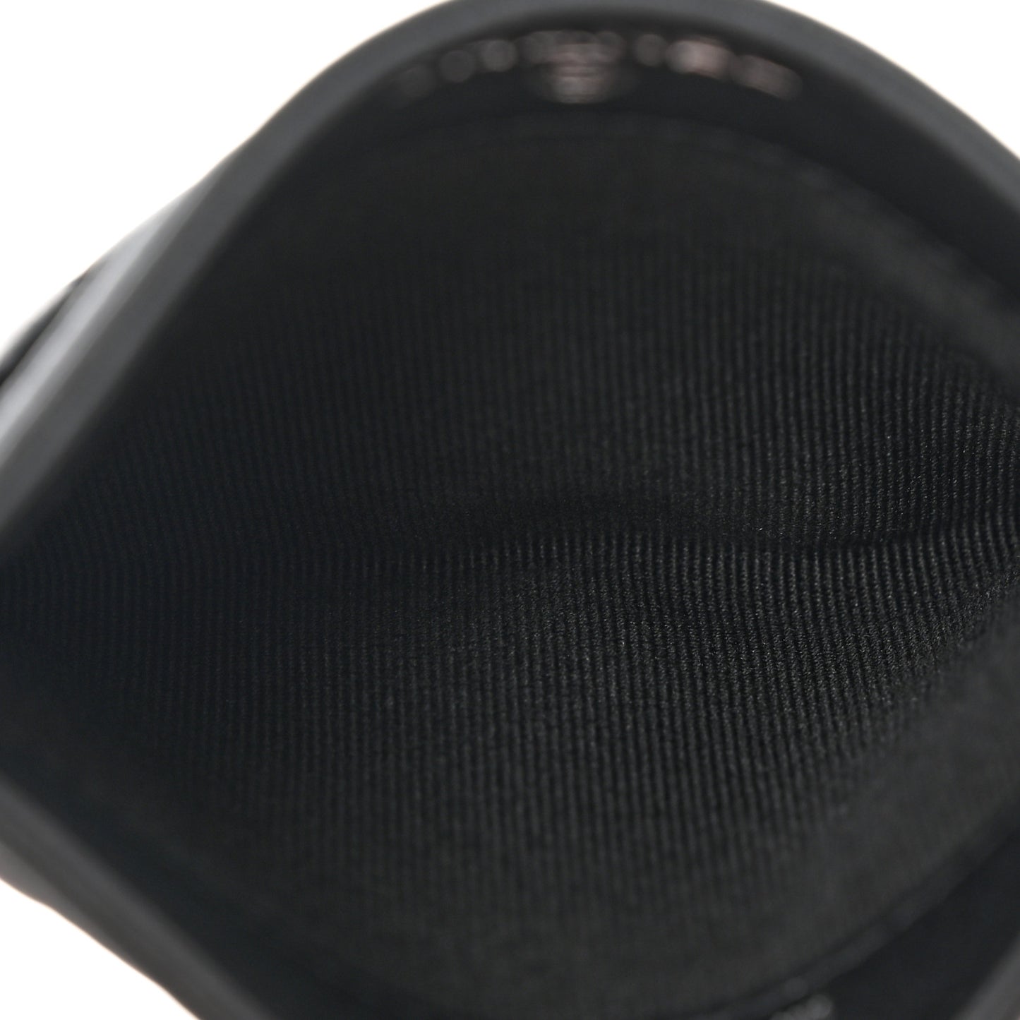 Pearly Lambskin Quilted Card Holder So Black
