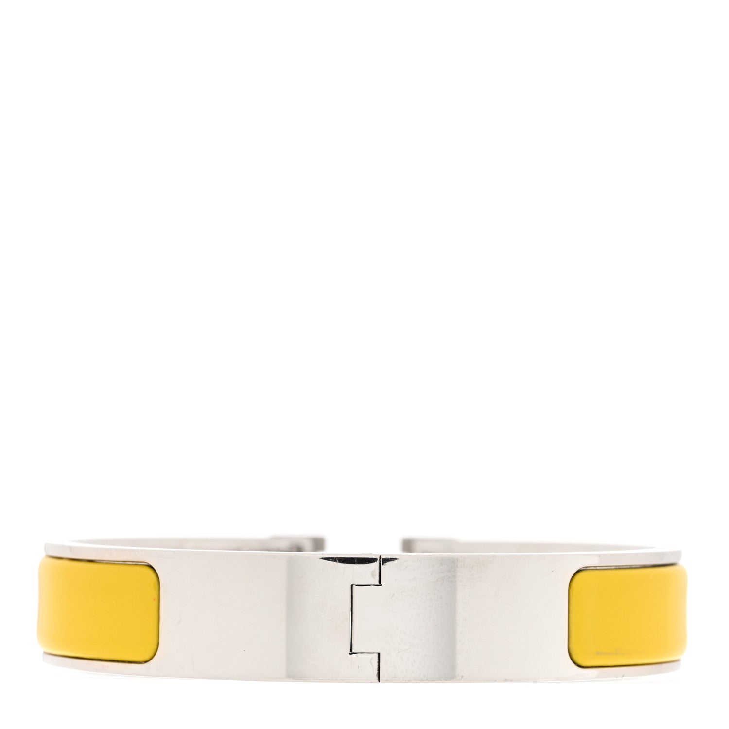 Hermes Enamel Narrow Clic Clac H Bracelet PM Chartreuse 3 of 4