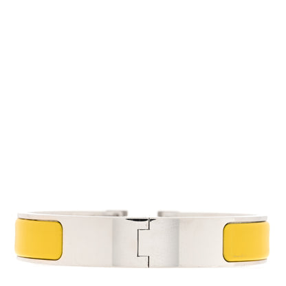Hermes Enamel Narrow Clic Clac H Bracelet PM Chartreuse 3 of 4