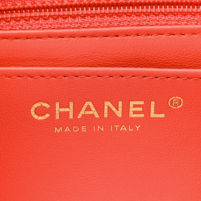 Chanel Lambskin Quilted Mini Square Flap Red 6 of 9