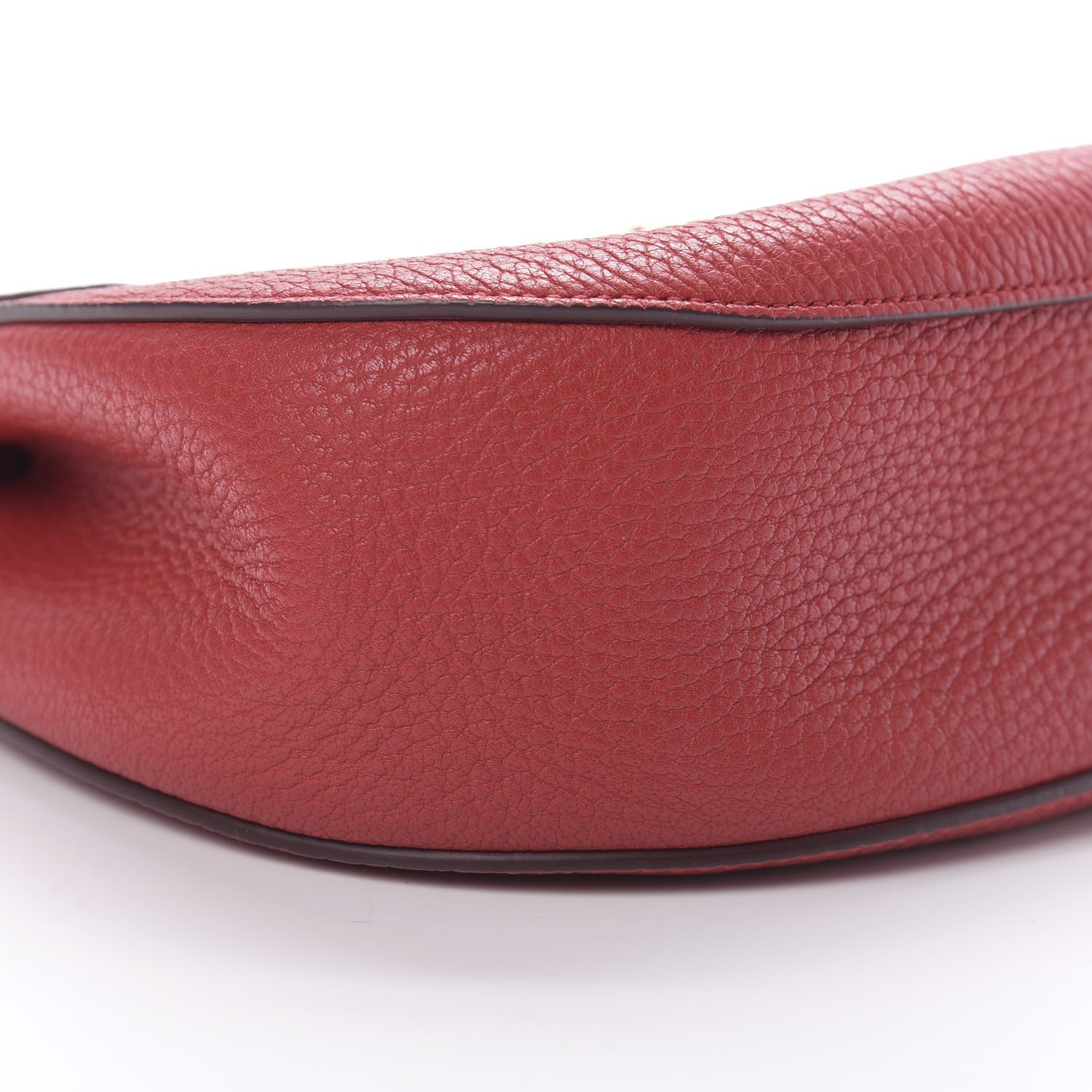 Chloe Grained Lambskin Drew Shoulder Bag Plaid Red 9 of 10