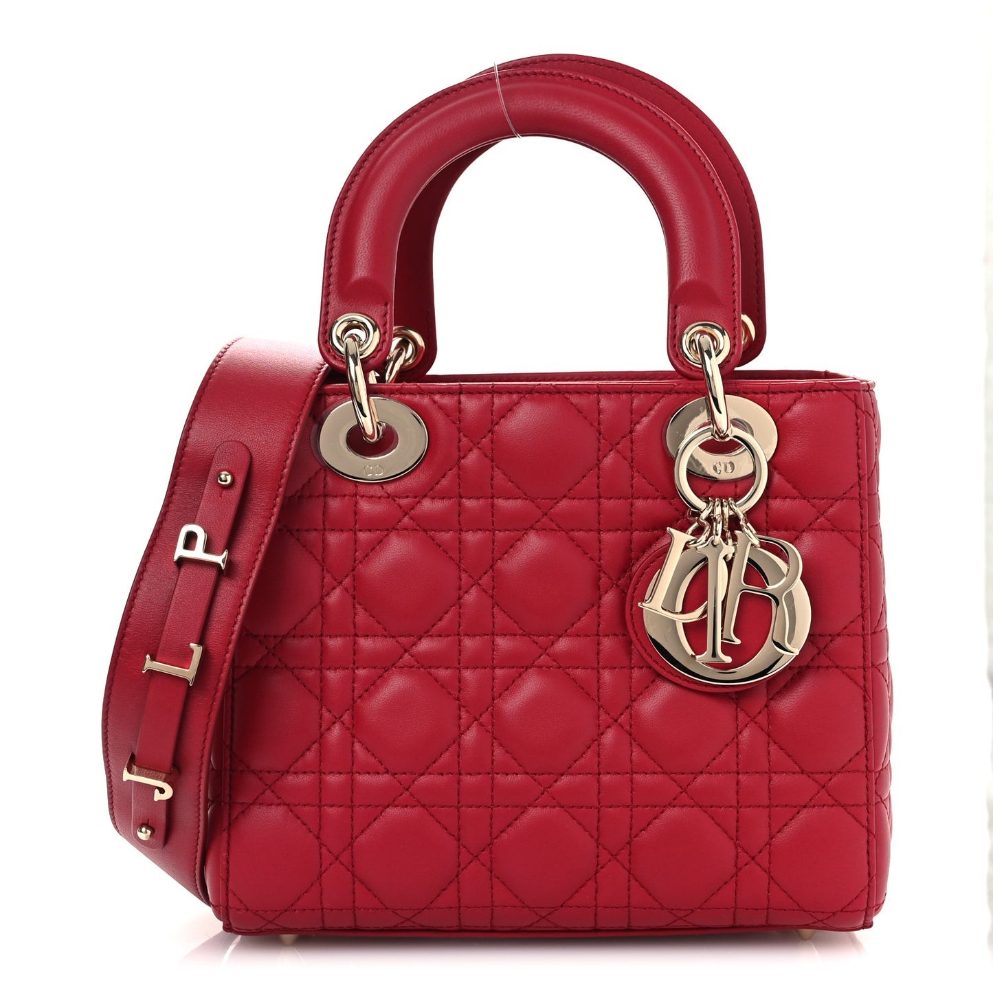 Lambskin Cannage Small My ABCDior Lady Dior Red
