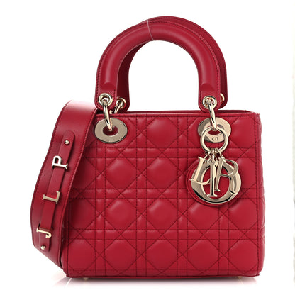 Christian Dior Lambskin Cannage Small My ABCDior Lady Dior Red 1 of 11
