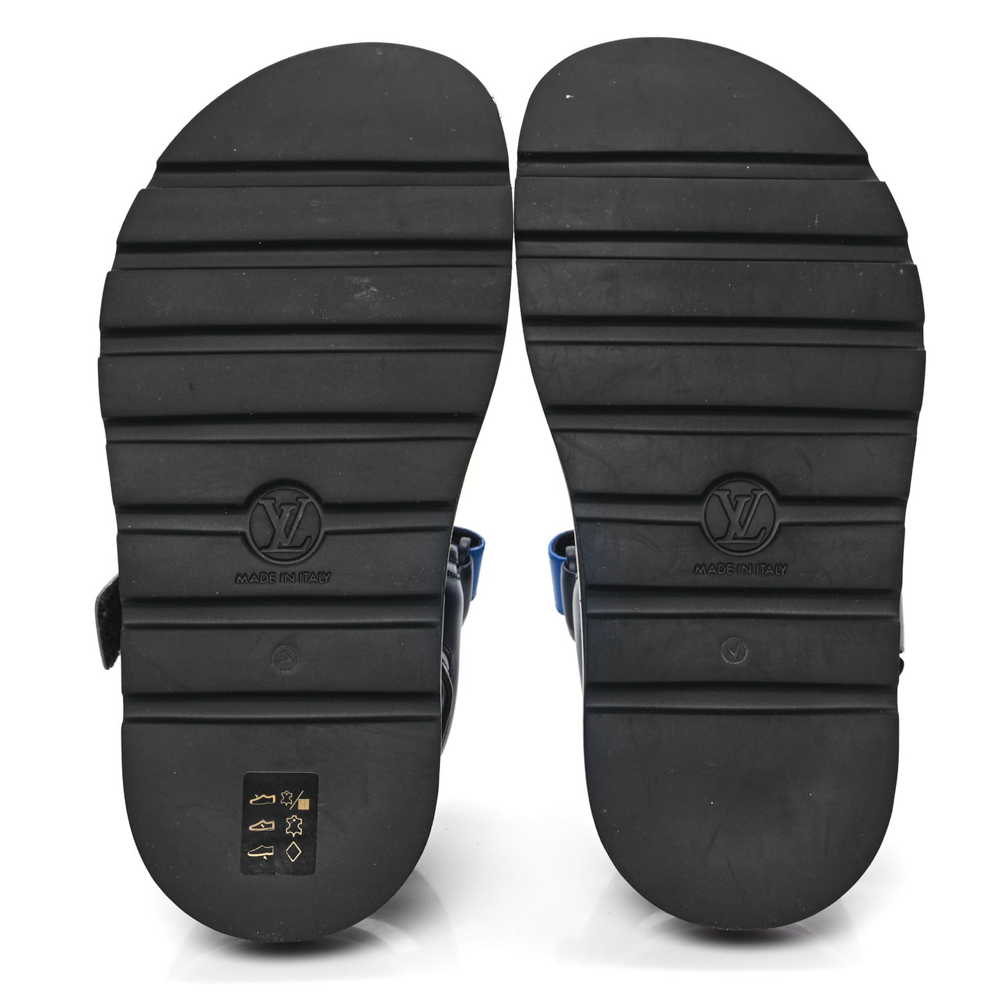 Calfskin Monogram Pool Pillow Flat Comfort Sandals 38 Blue