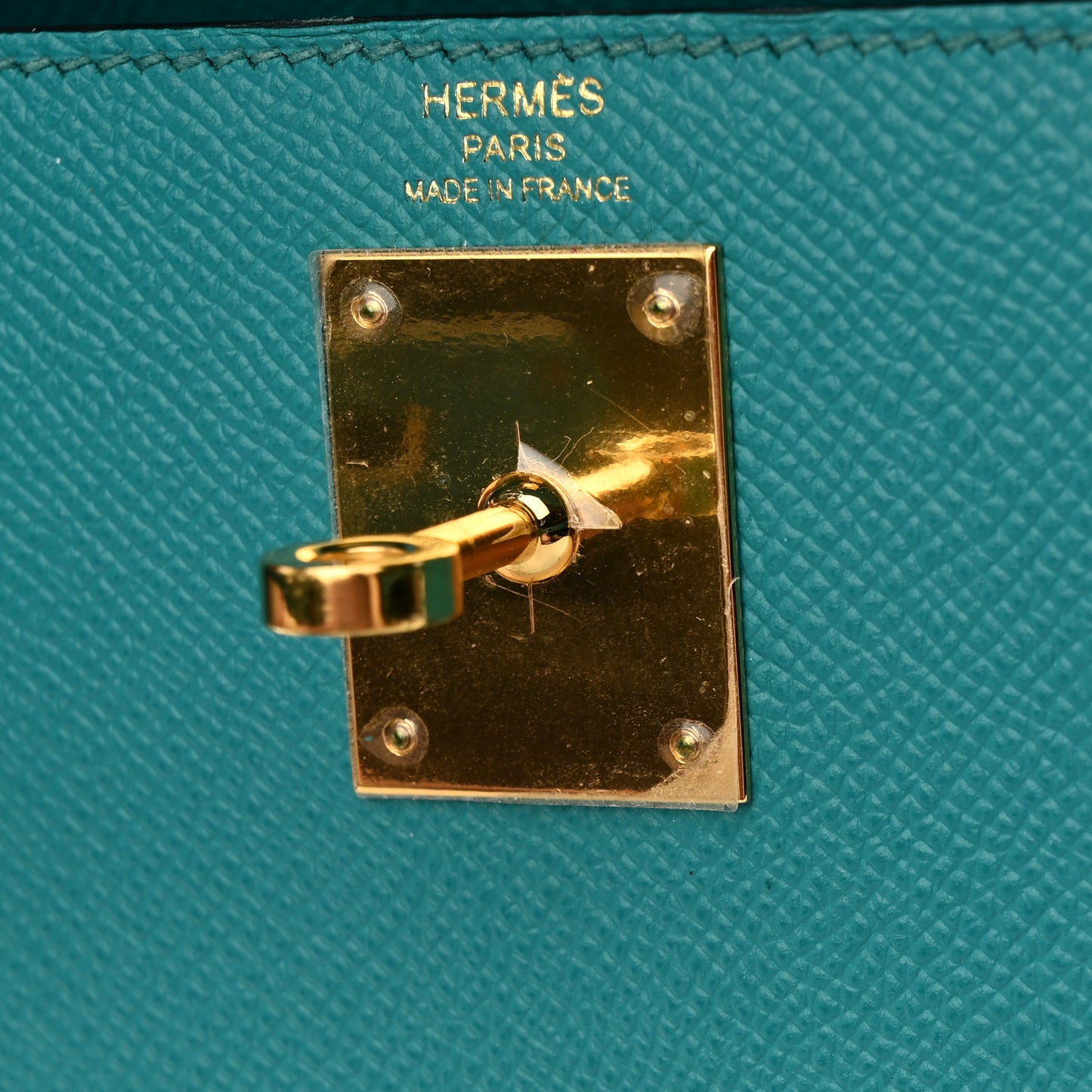 Epsom Kelly Sellier 28 Bleu Paon