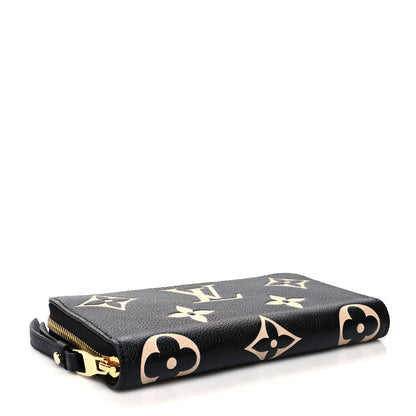 Louis Vuitton Empreinte Monogram Giant Zippy Wallet Black Beige 4 of 7