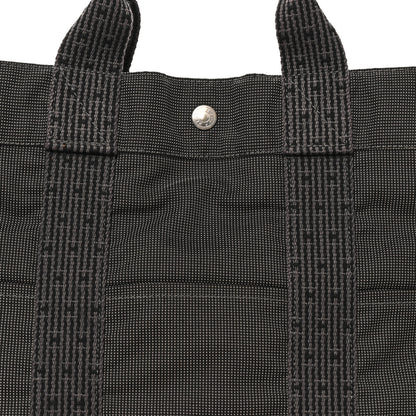 Hermes Canvas Herline GM Tote Grey 7 of 9