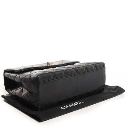 Chanel Lambskin Quilted Medium Kelly Flap Bag Black 4 of 8