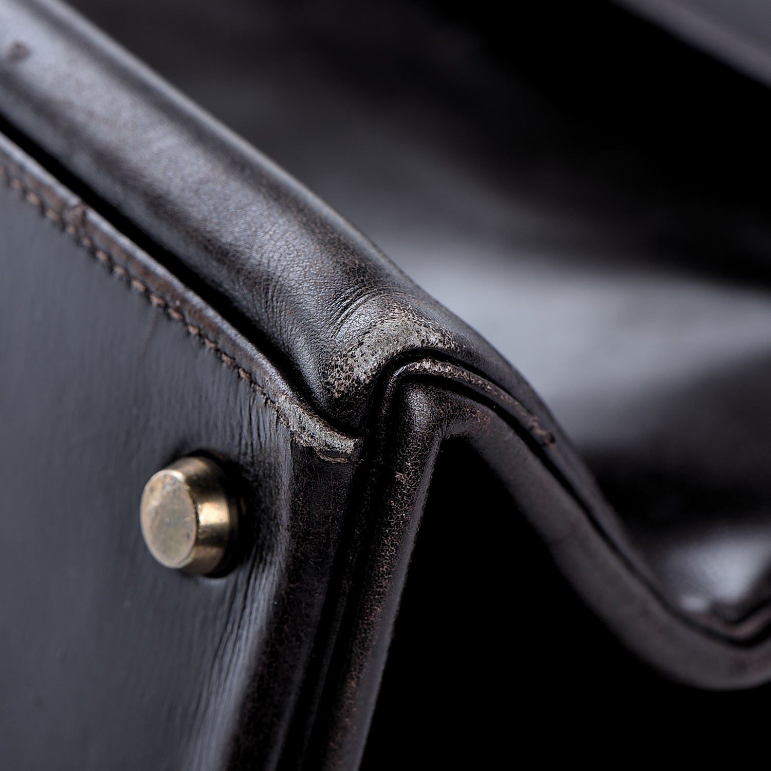 Hermes Box Kelly Retourne 32 Chocolate 32 of 53