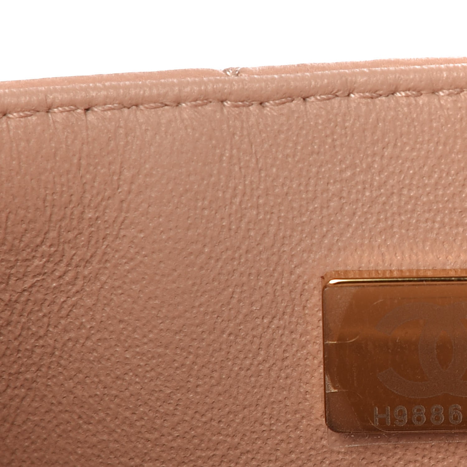 Chanel Lambskin Quilted Mini Rectangular Flap Beige 7 of 11