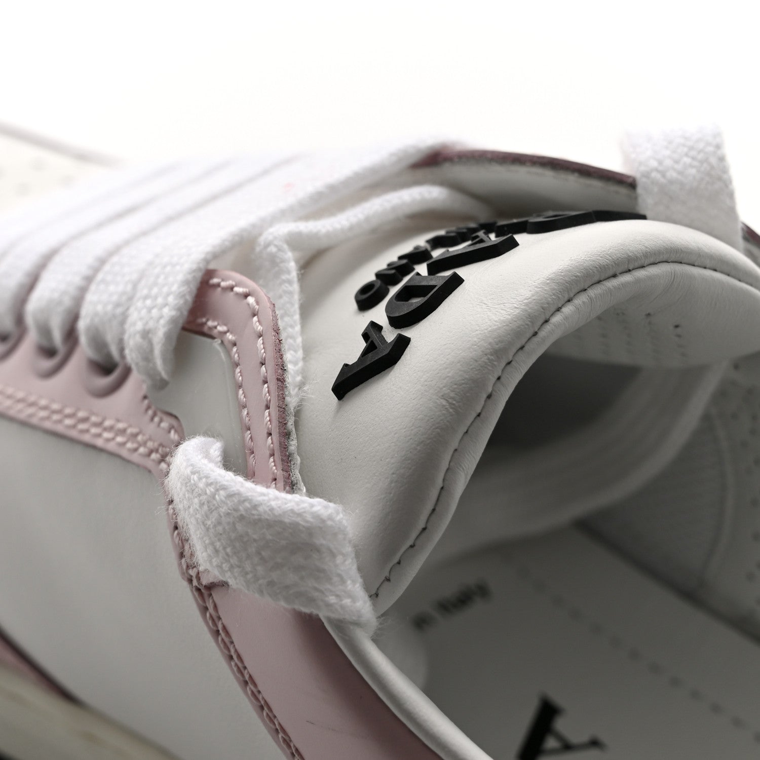 Prada Vitello Sport Spazzolato Rois Rubber Triangle Logo Perforated Womens District Low Top 30mm Sneakers 36 White Alabastro 10 of 16
