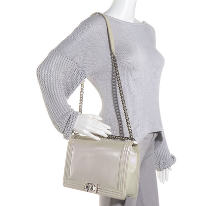 Chanel Glazed Calfskin Large Boy Flap Iridescent 2 of 7