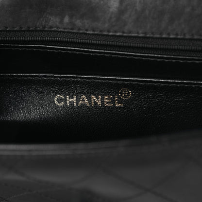 Chanel Calfskin Stitched Medium Single Flap Black 5 of 9