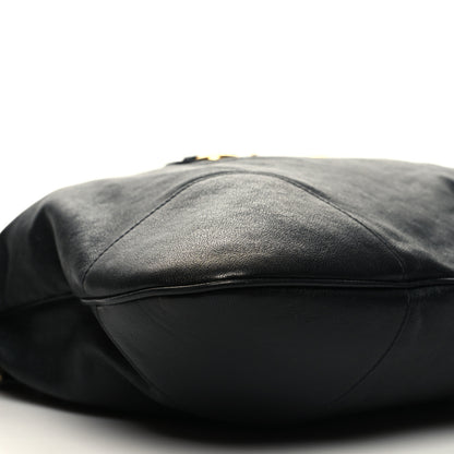 Gucci Sakai Calfskin Horsebit 1955 Cinch Top Messenger Bag Black 9 of 10