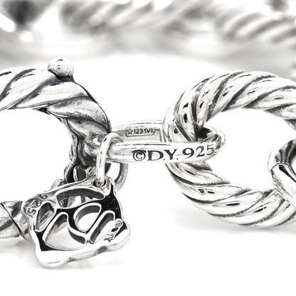 David Yurman Sterling Silver 10mm Medium Oval Link Bracelet 4 of 4