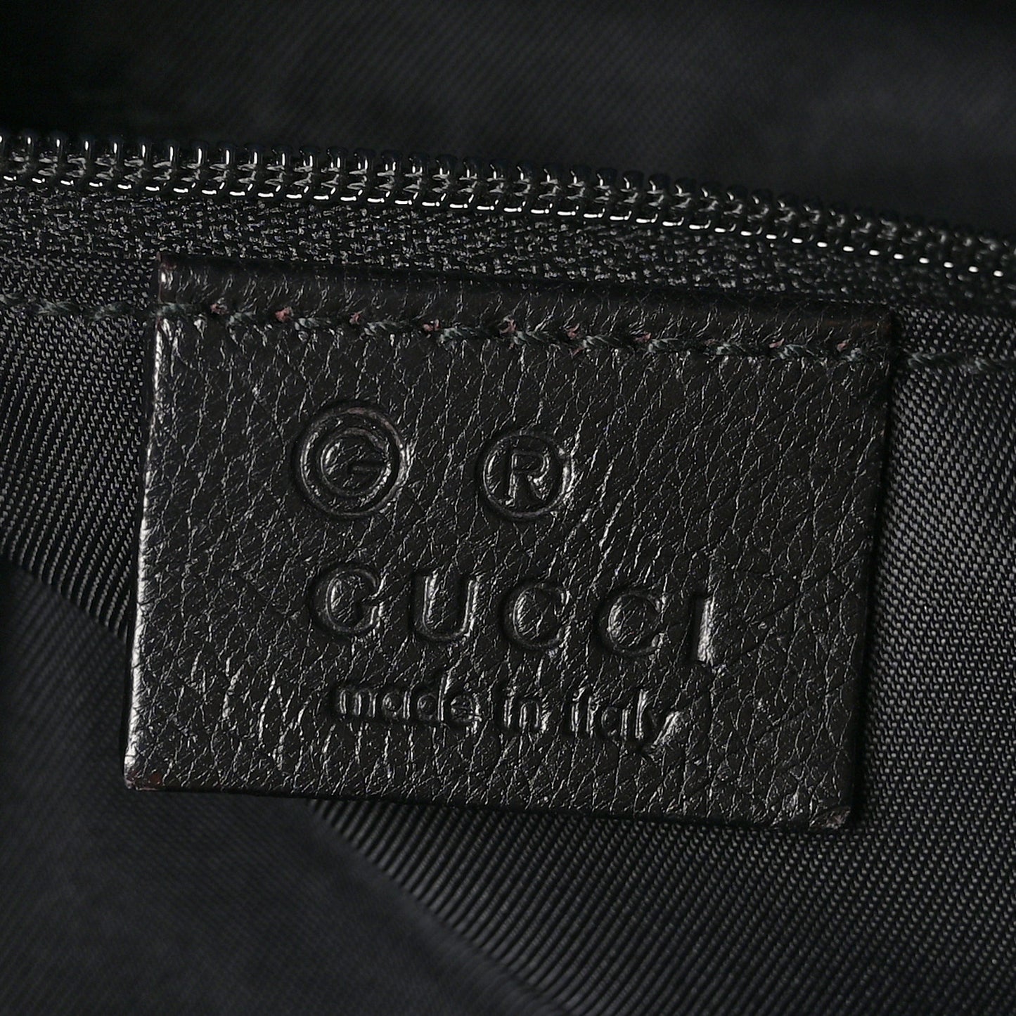 Guccissima Large Hobo Black