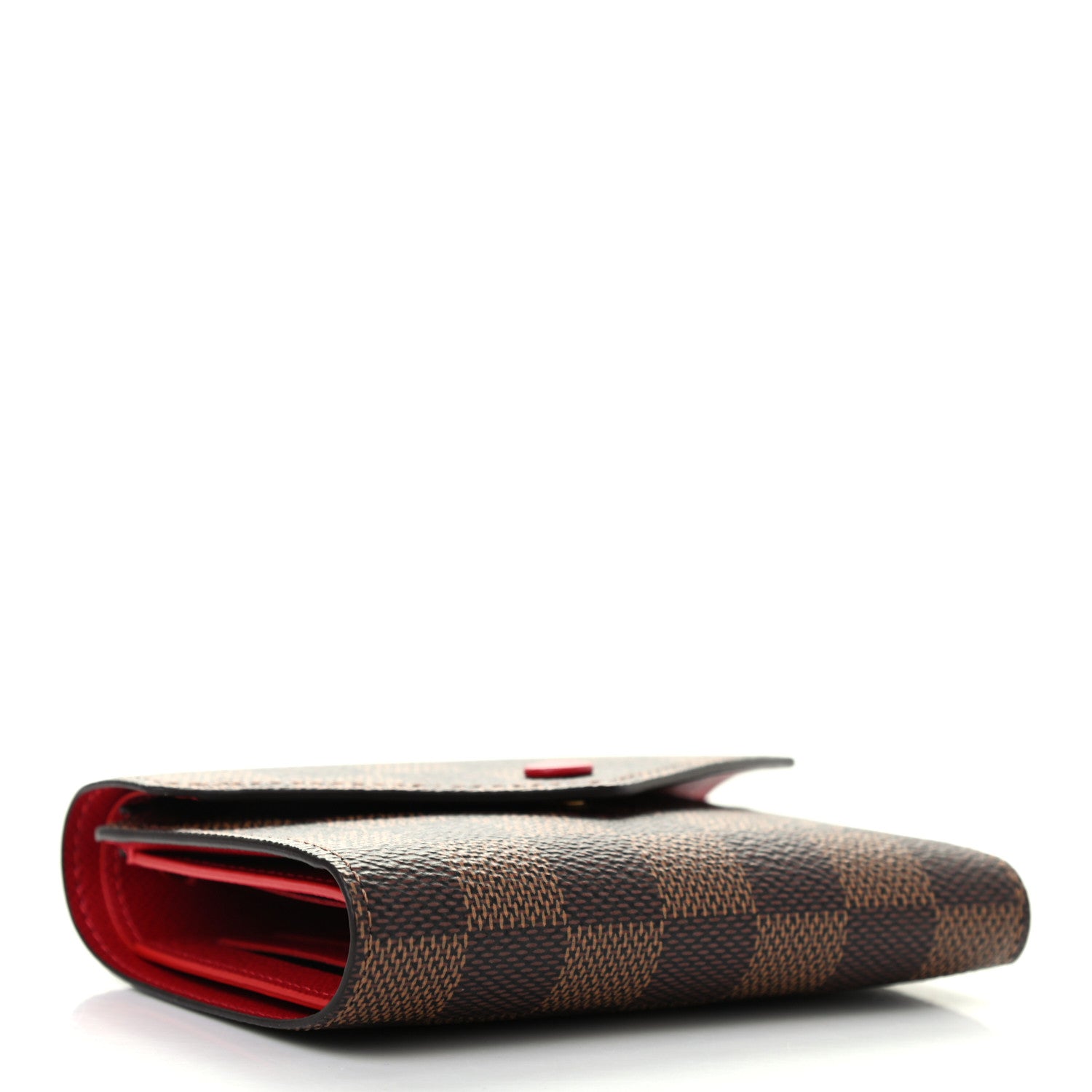 Louis Vuitton Damier Ebene Victorine Wallet Red 4 of 6