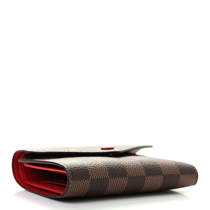Louis Vuitton Damier Ebene Victorine Wallet Red 4 of 6