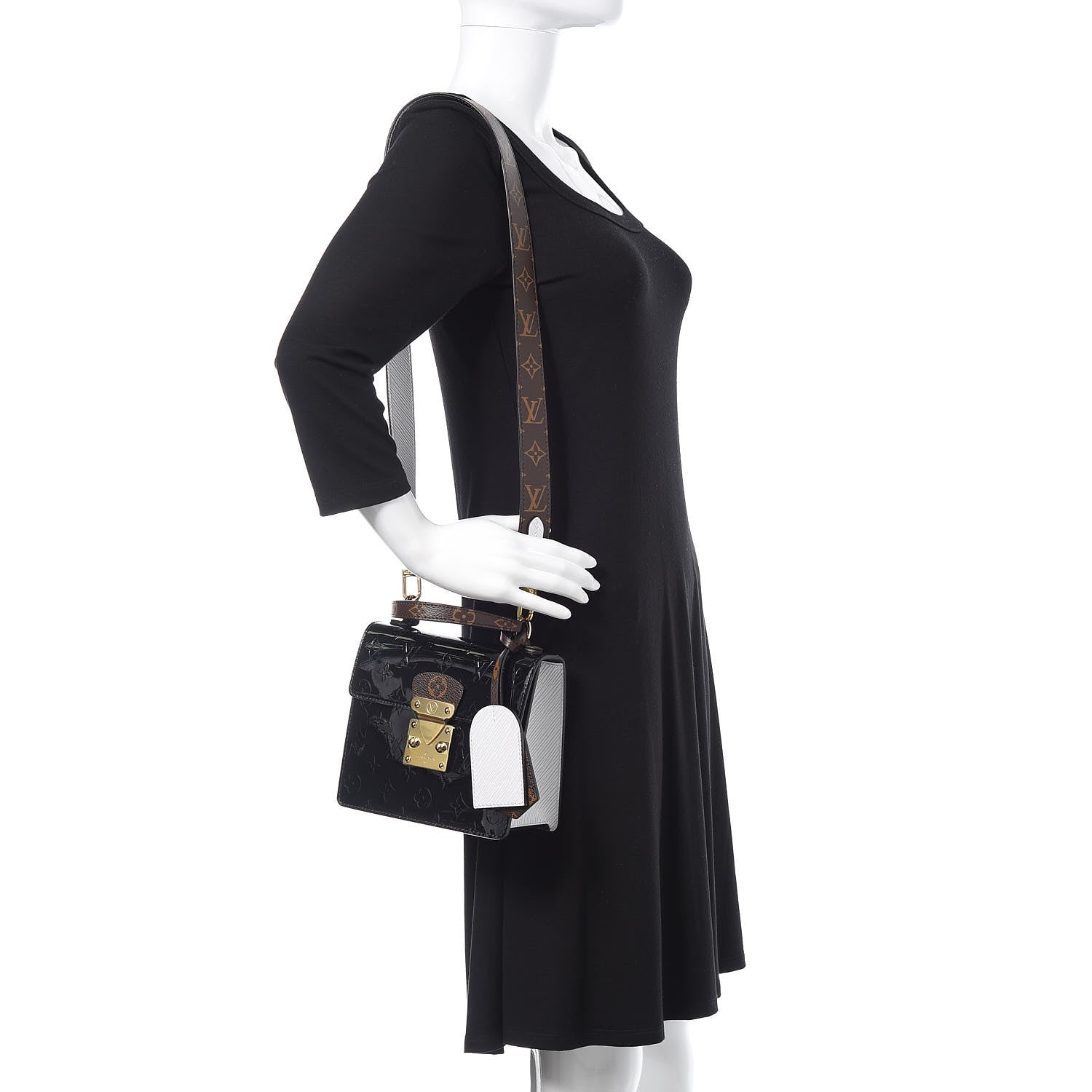 Louis Vuitton Vernis Epi Monogram Spring Street Black 2 of 8