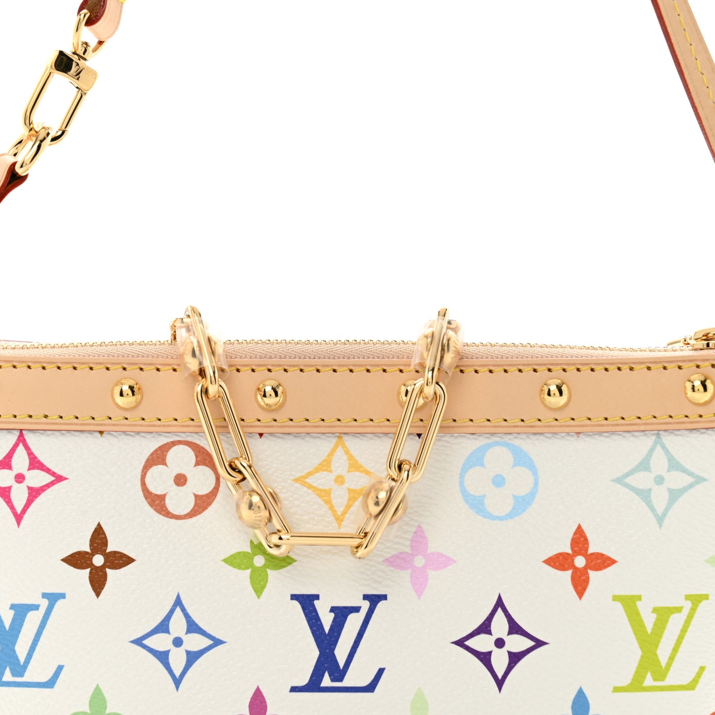 LV X TM Monogram Multicolor Pochette Accessories White