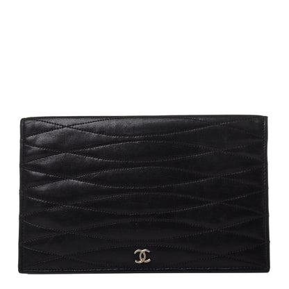 Chanel Lambskin Quilted CC Clutch Black 1 of 12