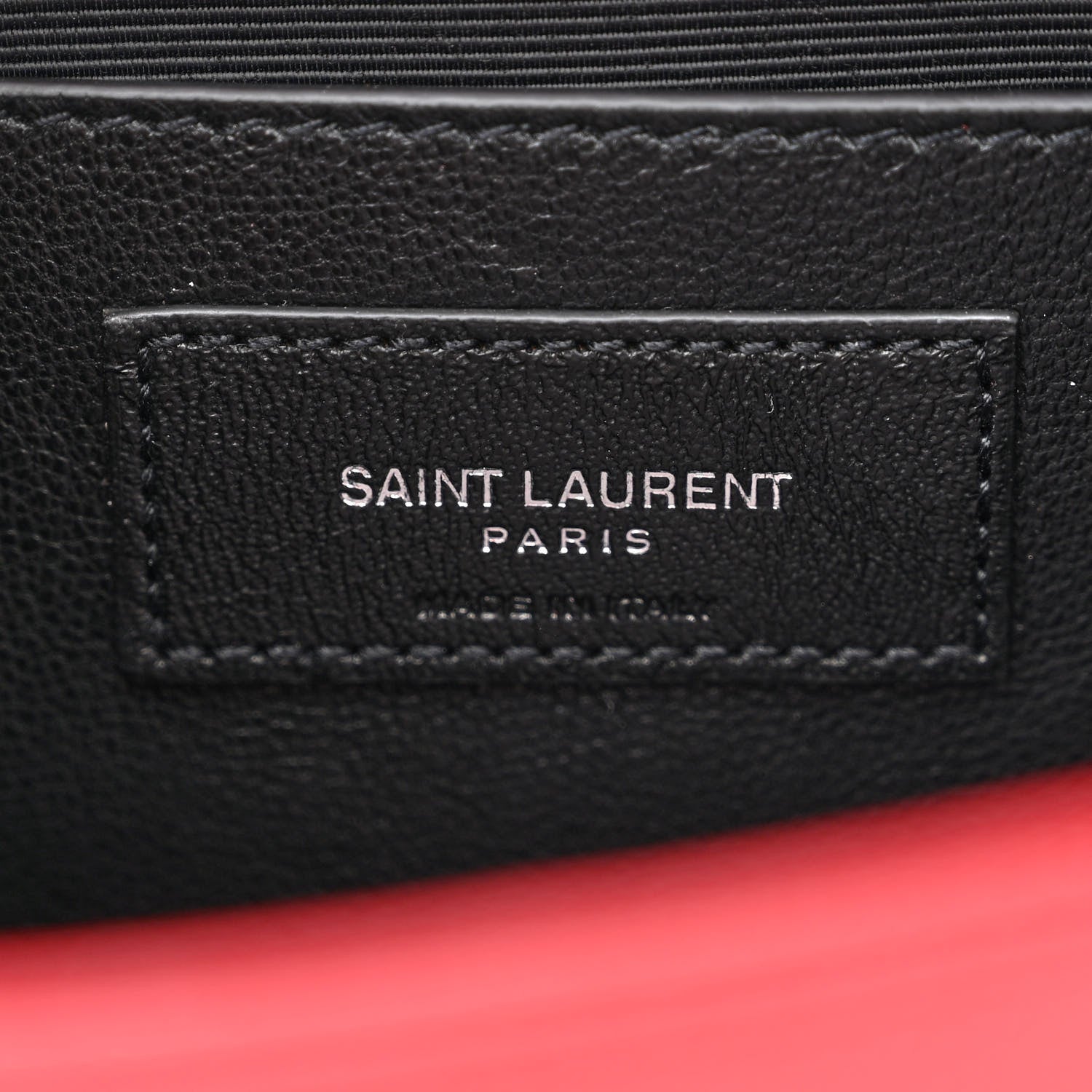 Saint Laurent Grain De Poudre Medium Classic Monogram Kate Tassel Satchel Rouge Eros 6 of 12