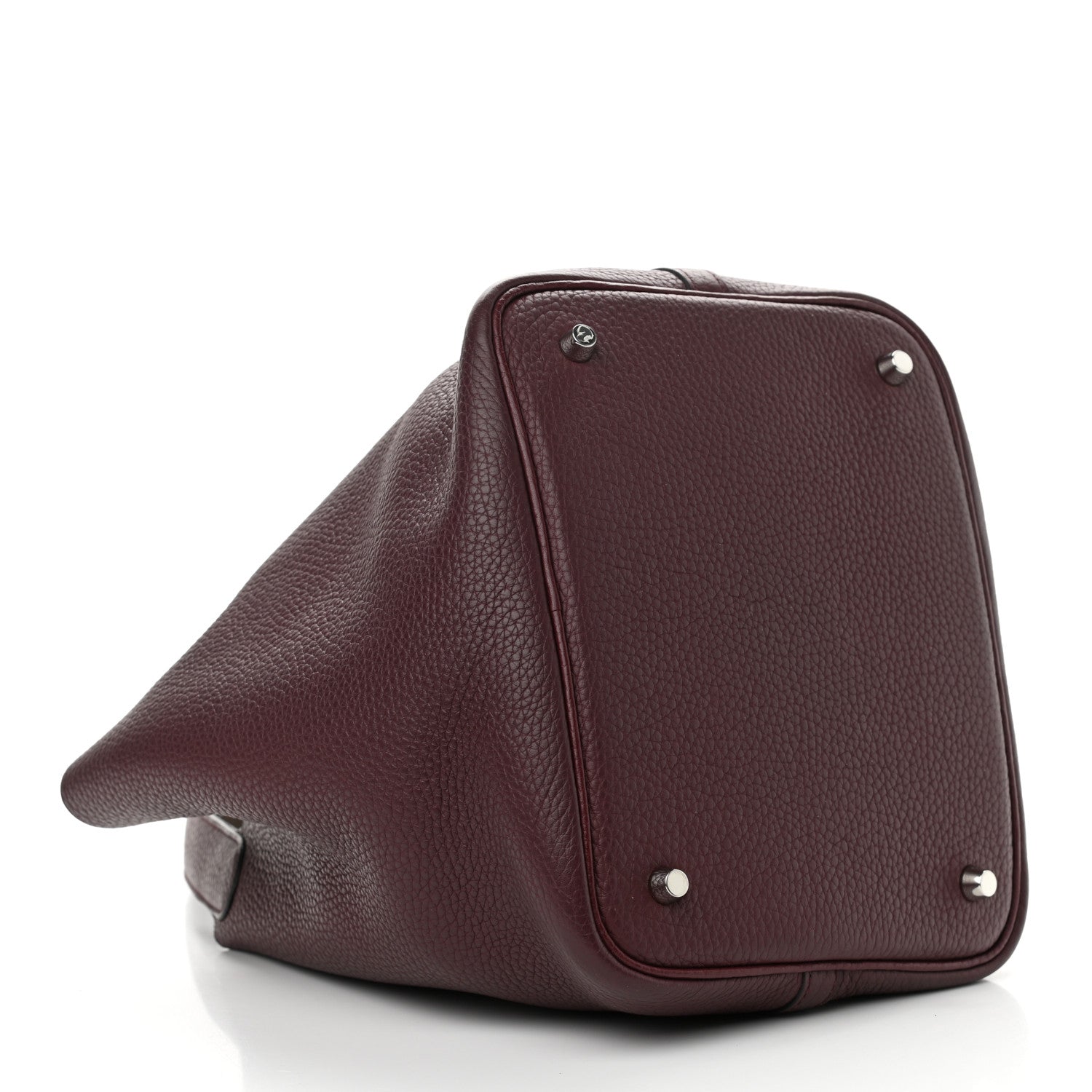 Hermes Taurillon Clemence Picotin Lock 22 MM Bordeaux 5 of 10