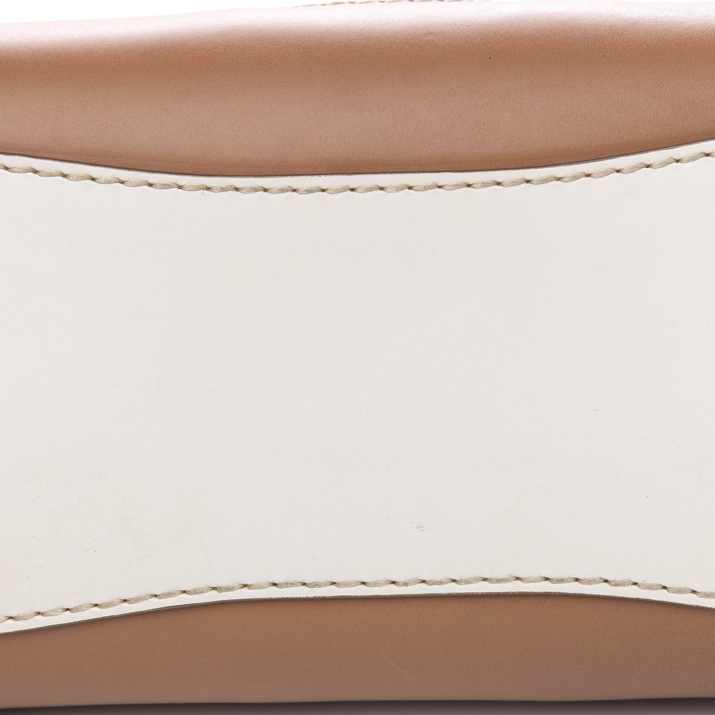 Vitello Tri-Color Sound Top Handle Satchel White Naturale