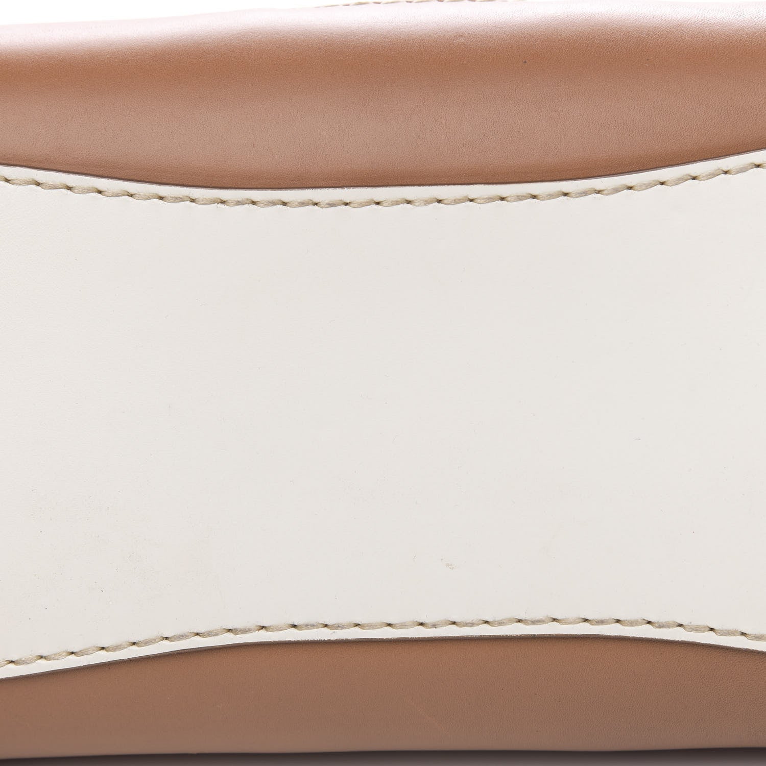 Prada Vitello Tri-Color Sound Top Handle Satchel White Naturale 10 of 13