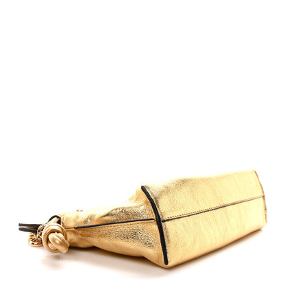 Loewe Metallic Calfskin Mini Chain Flamenco Knot Clutch Gold 4 of 9